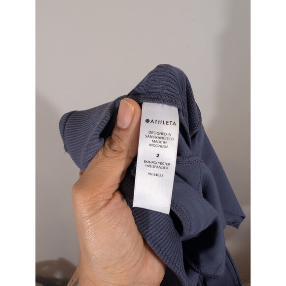 Athleta Womens Brooklyn Textured Ankle Pull on Pants Sz 2 Workout Gym Training - Picture 8 of 9